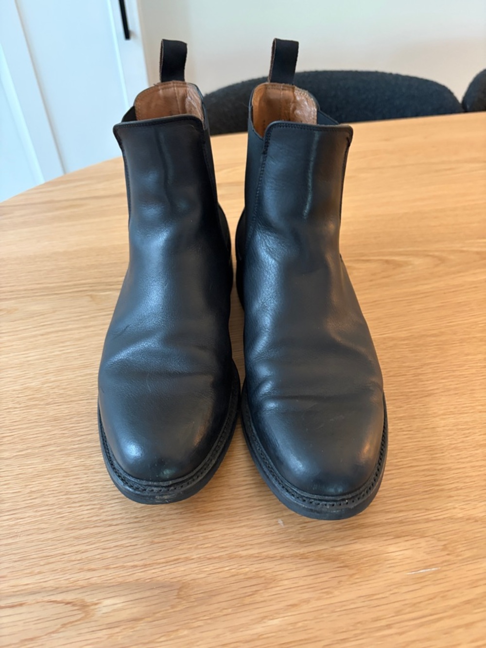 Frye Black Leather Chelsea Boots
